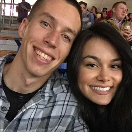 Our first photo and date together! We went to a King's Game at Sleep Train Arena