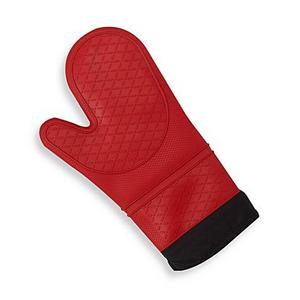 Silicone Quilted Oven Mitt in Red