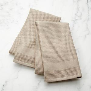 Sand Terry/Waffle Weave Dish Towels, Set of 2