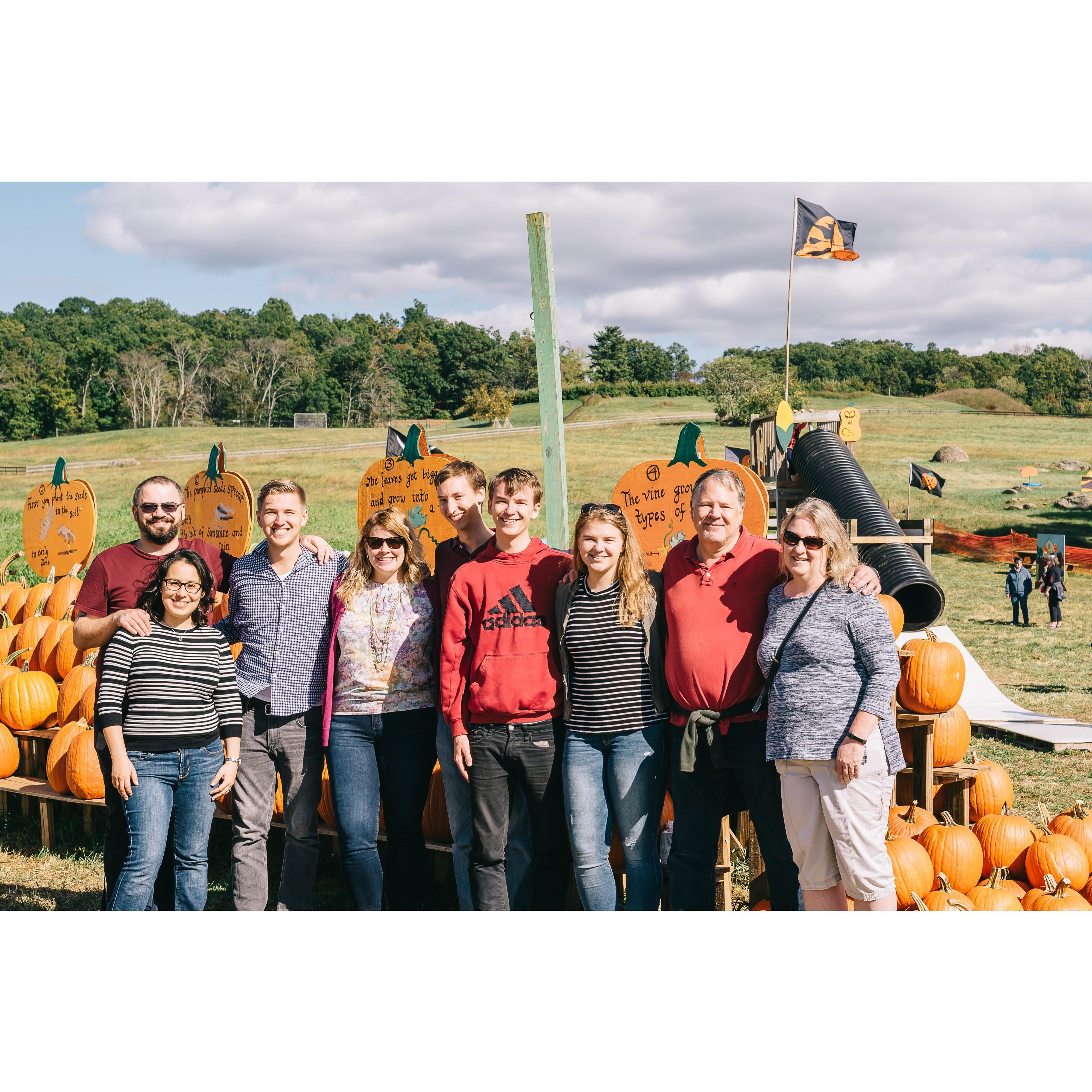 9/30/2017:  Pumpkin Patch with Ben's Family