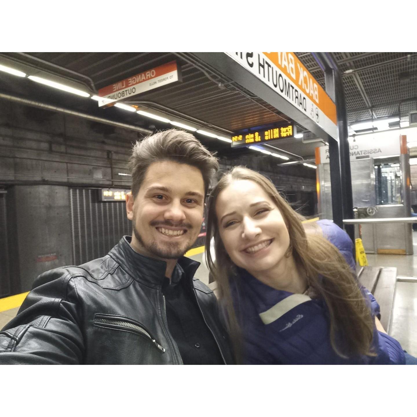 Our very first picture together on one of our early dates.