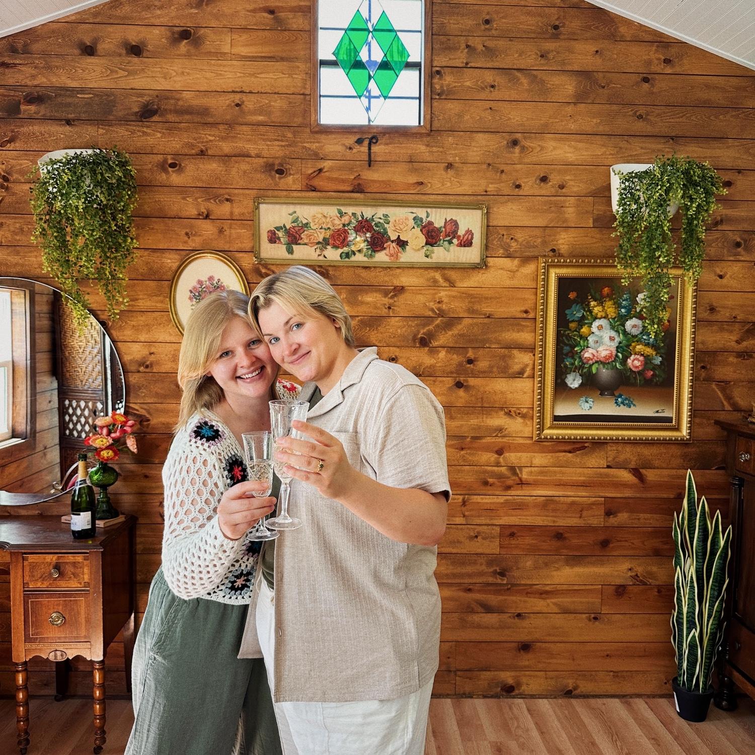 Our engagement getaway in Madison County, Iowa (2024)