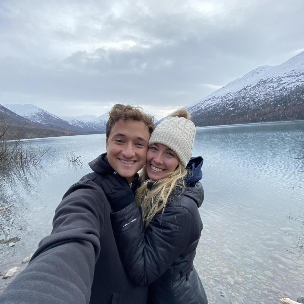 In Alaska, visiting Jacquie, David, and baby Rosie.
