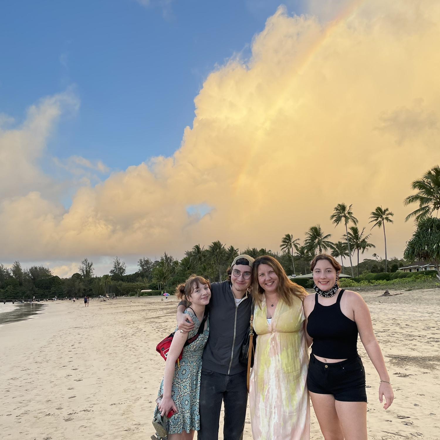 This rainbow appeared on our last day in Kauai :)