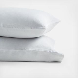 Natural Hemp Fiber Pillowcase, Set of 2