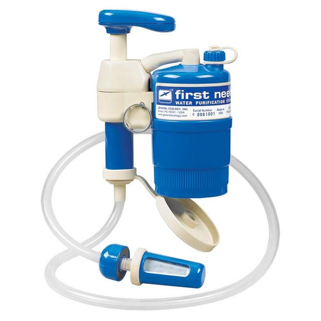 General Ecology 322200 First Need XLE Elite Water Filter for Camping (Emergency Water Purification - Removes Viruses, Bacteria and Cysts)