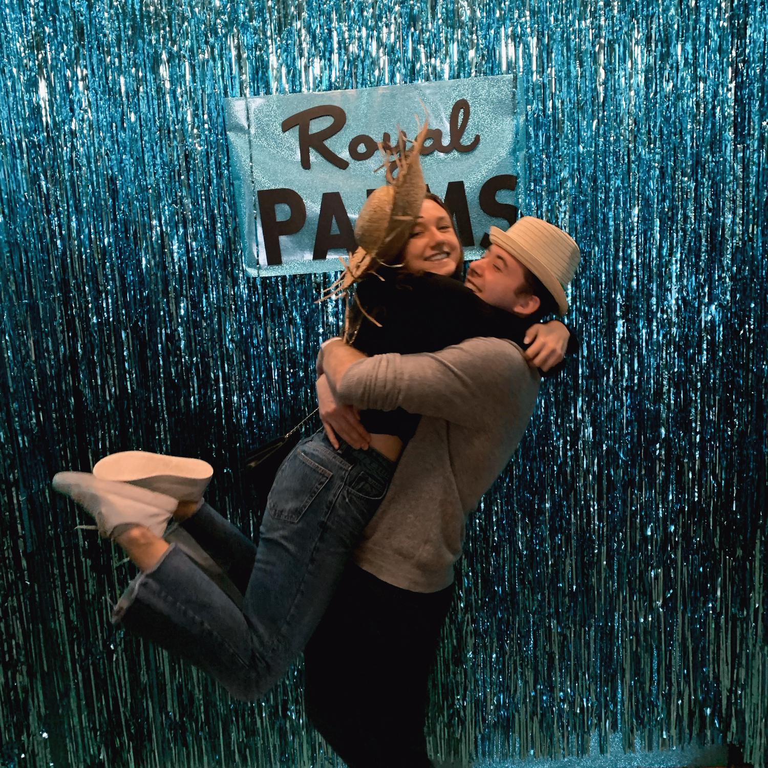 Matt's 24th birthday at Royal Palms in Brooklyn (Halle barely pulled off the surprise)