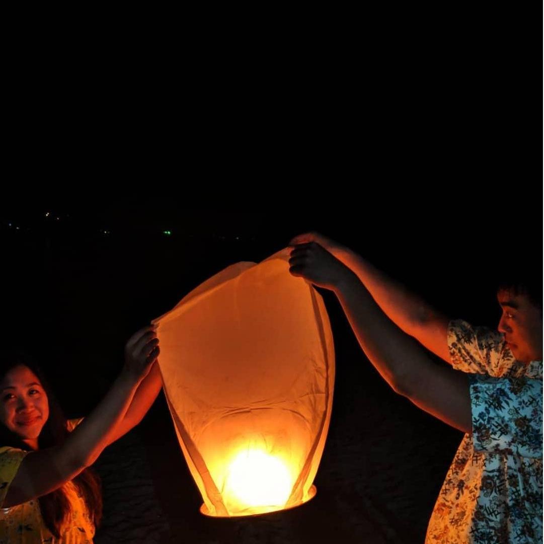 Made a wish and lit up a lantern in Jamaica