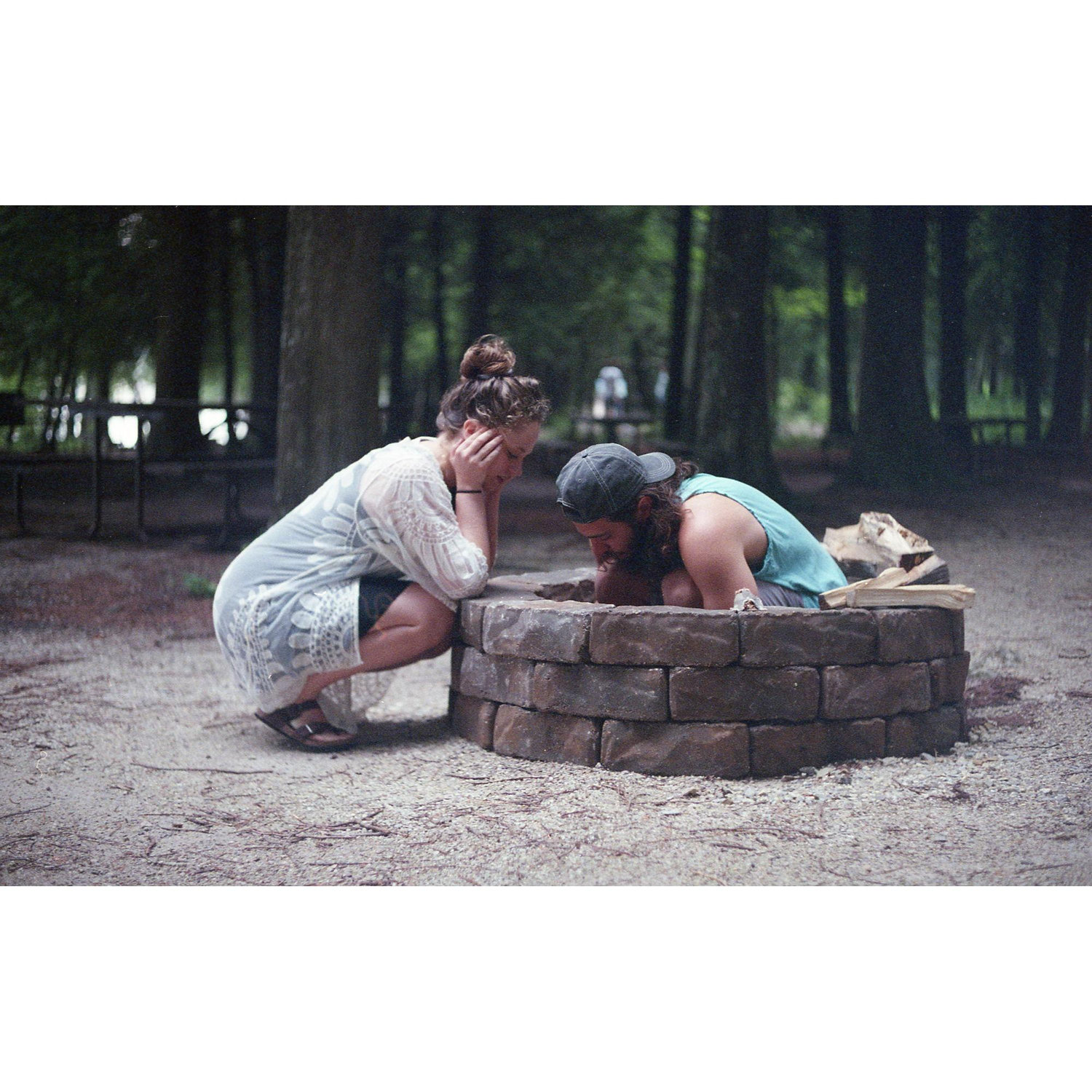 (building a fire is two person job)