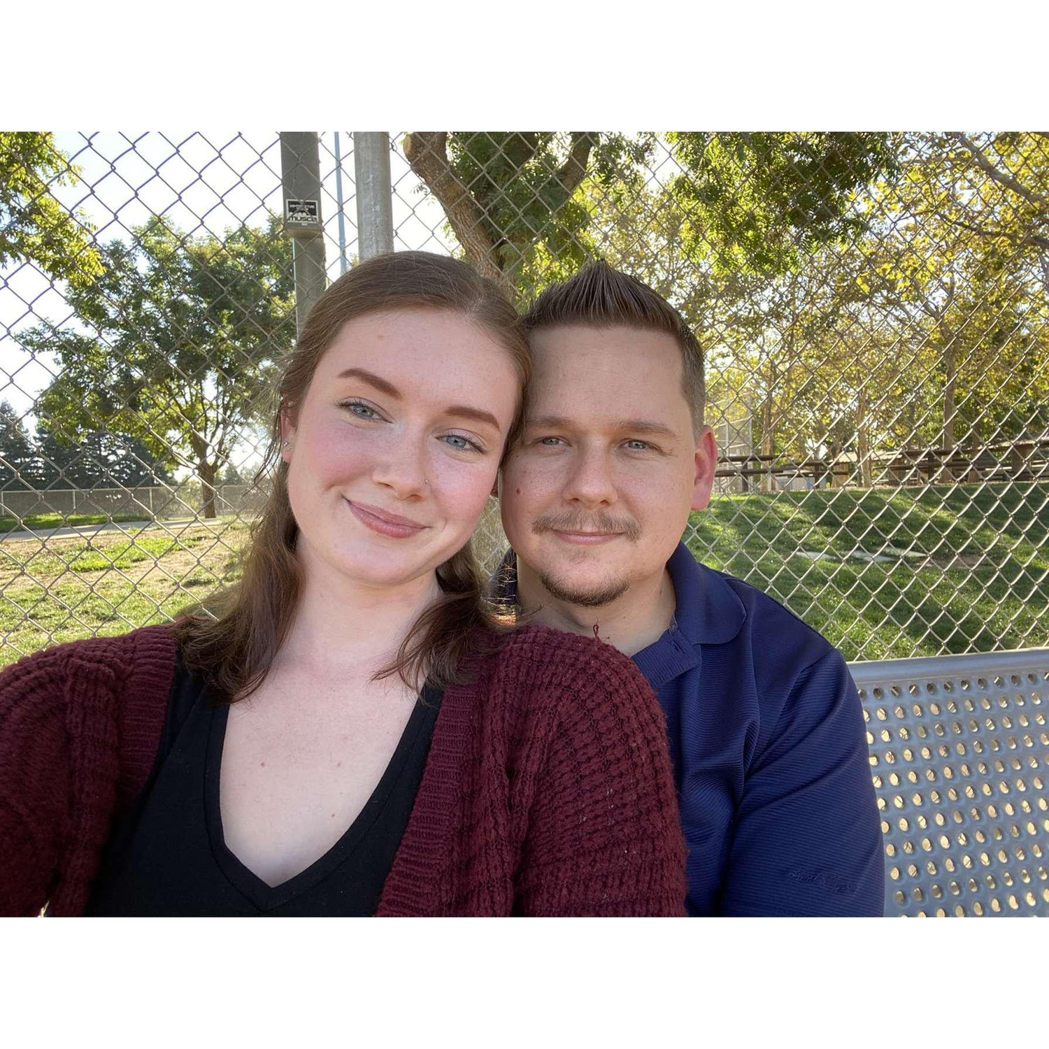 One of our first pictures together in 2020