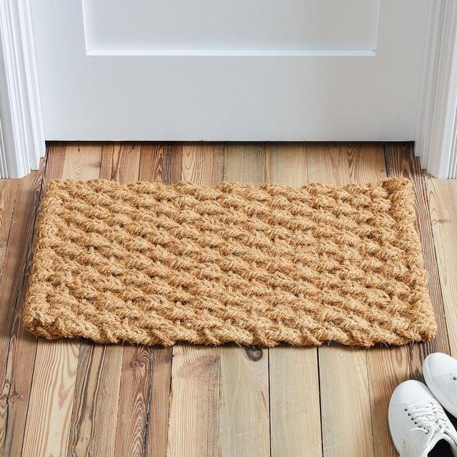 Solid Woven Doormat, 18'x30', Natural
