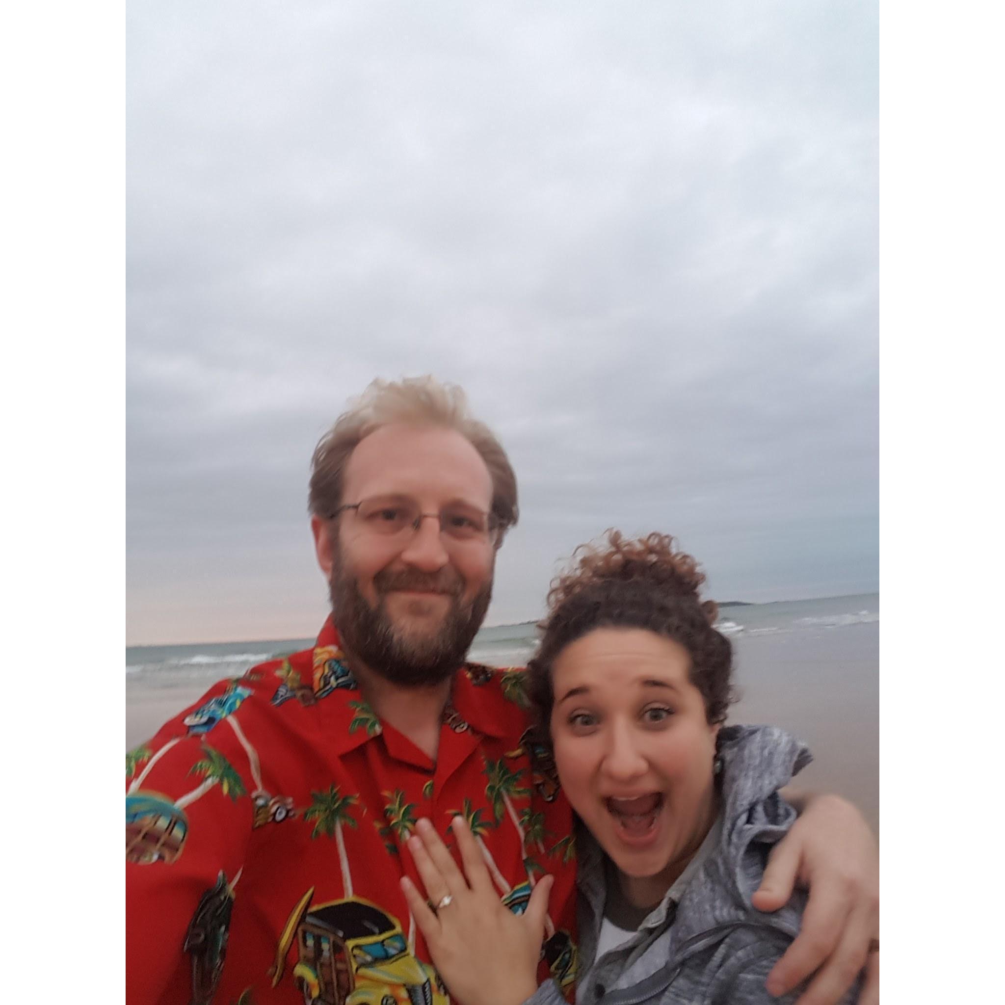 Engaged! June 7th, 2017 at Portrush beach in Northern Ireland