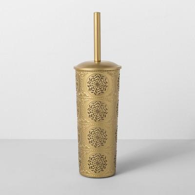 Punched With Embossed Solid Toilet Brush And Holder Set - Opalhouse™