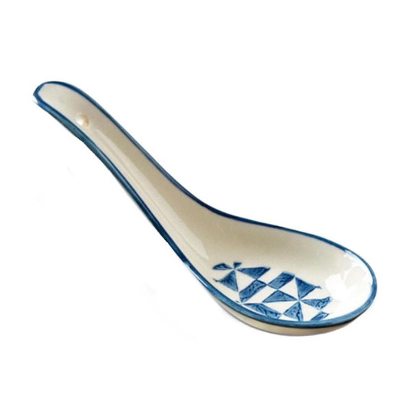 Blue Soup Spoon