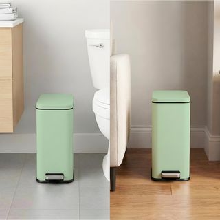 SoftStep® Slim Step On Bathroom Trash Can
