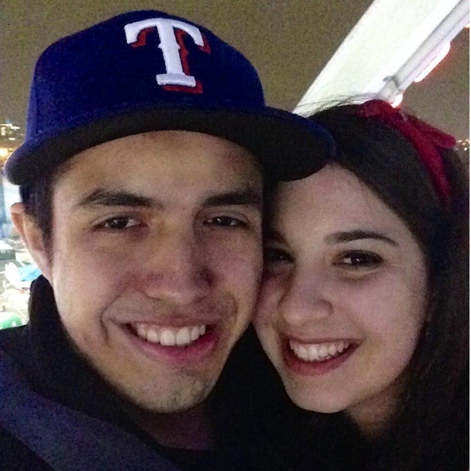 Our first date was more like 3 dates, 3 back to back nights at the Houston Rodeo. This was one of those nights at the top of the ferris wheel.