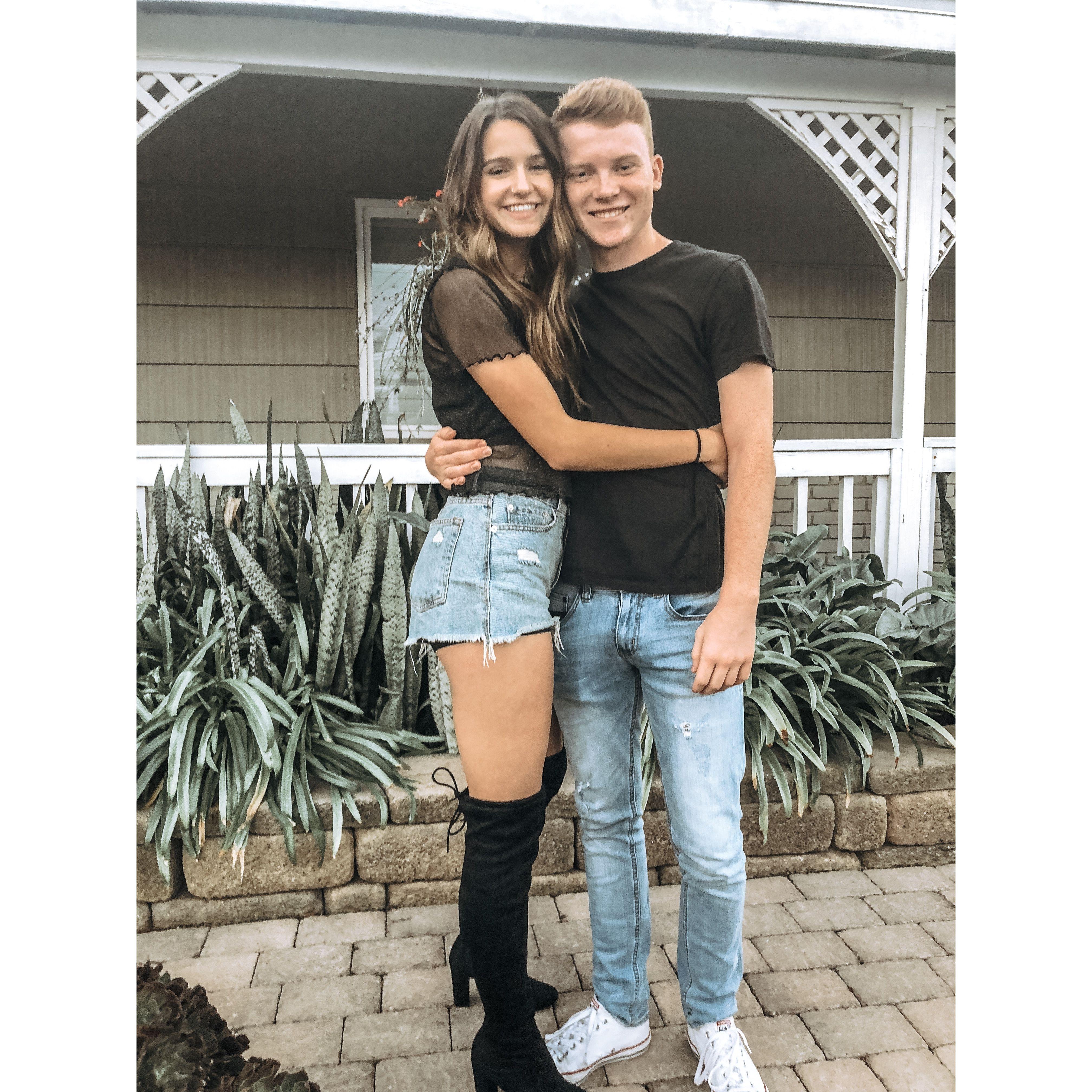 Before our first concert together in high school!