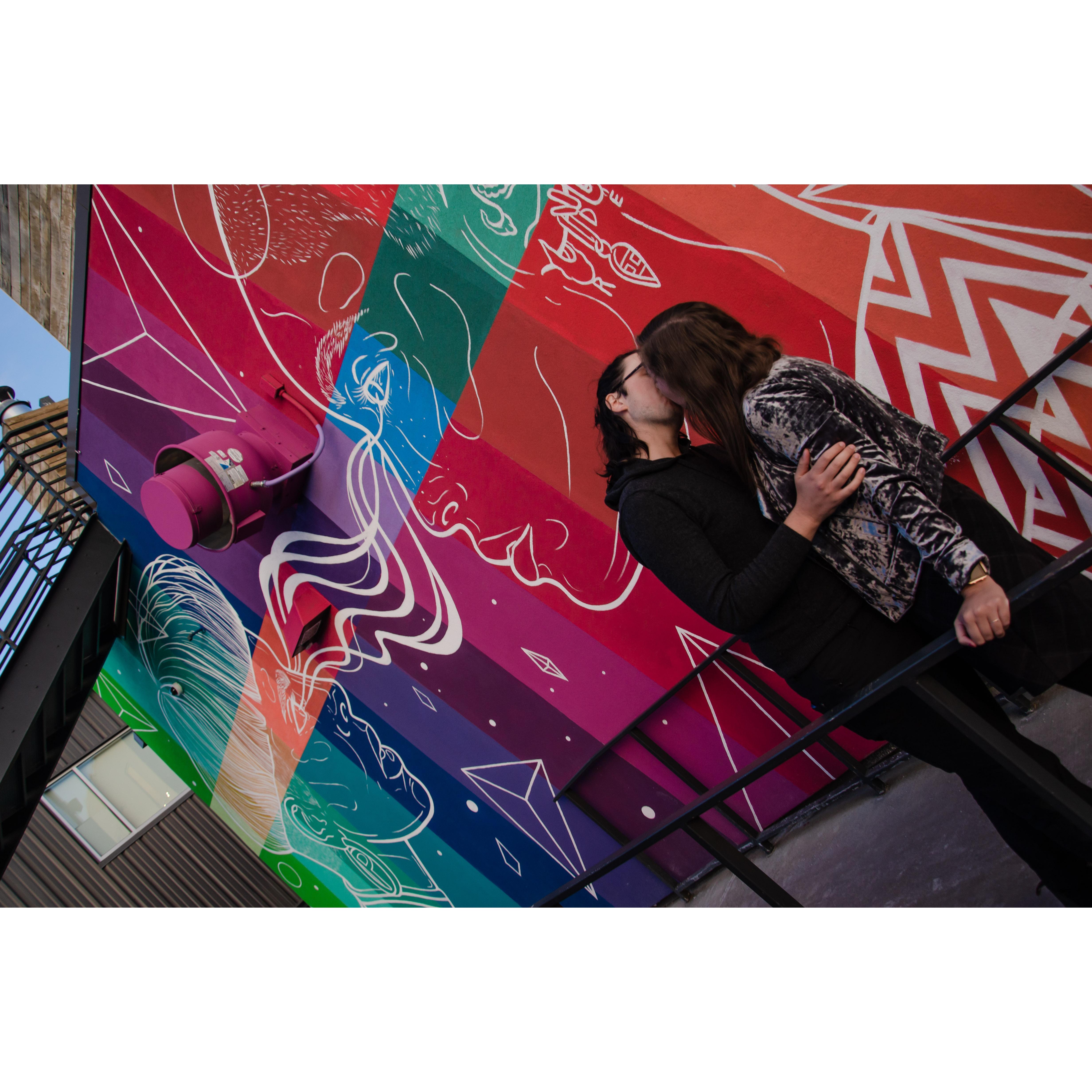 This mural is really cool and right behind one of our favorite breweries, Odell.