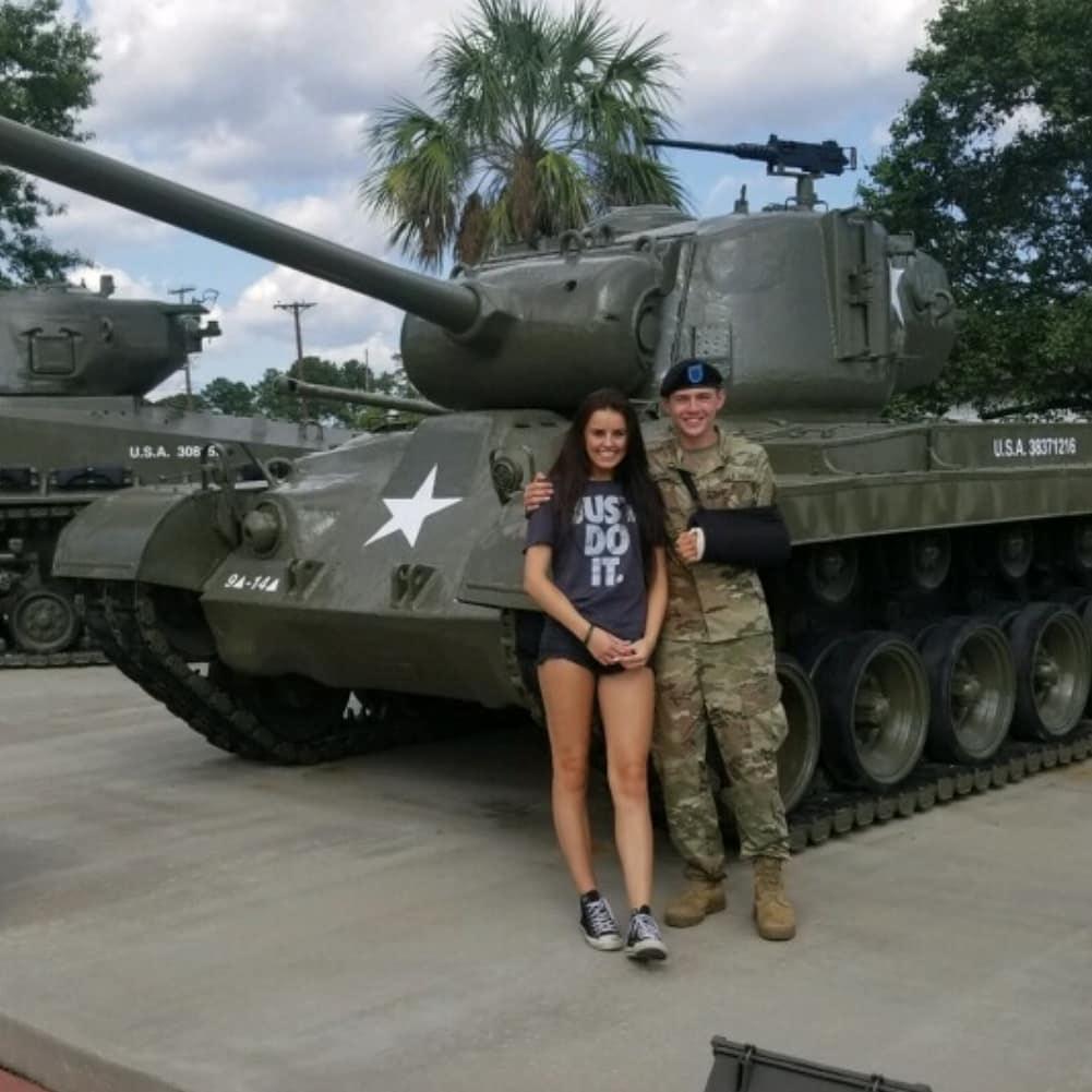 Landon visits Jason's graduation day at Ft. Jackson, SC