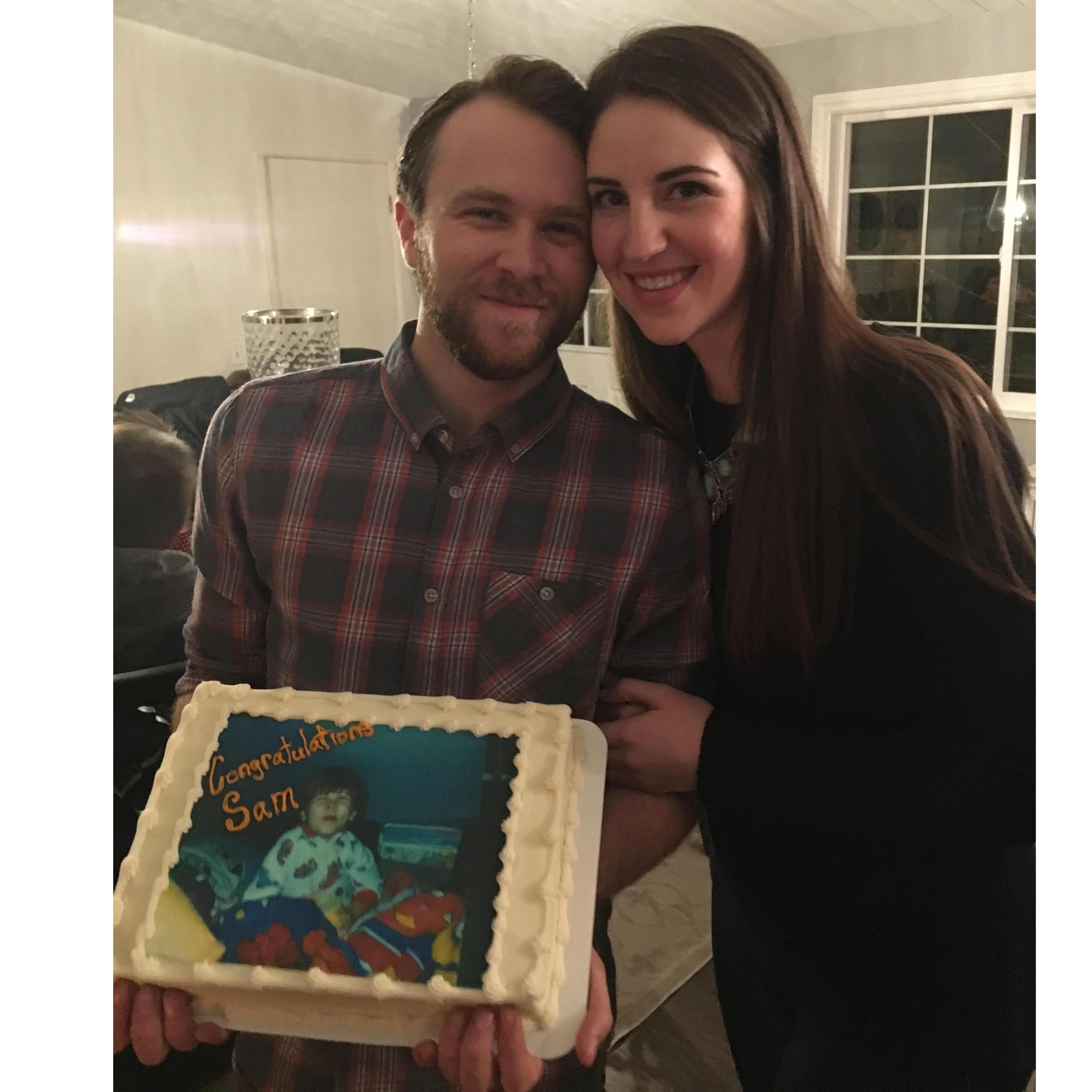 SURPRISE! Happy college graduation Sam!