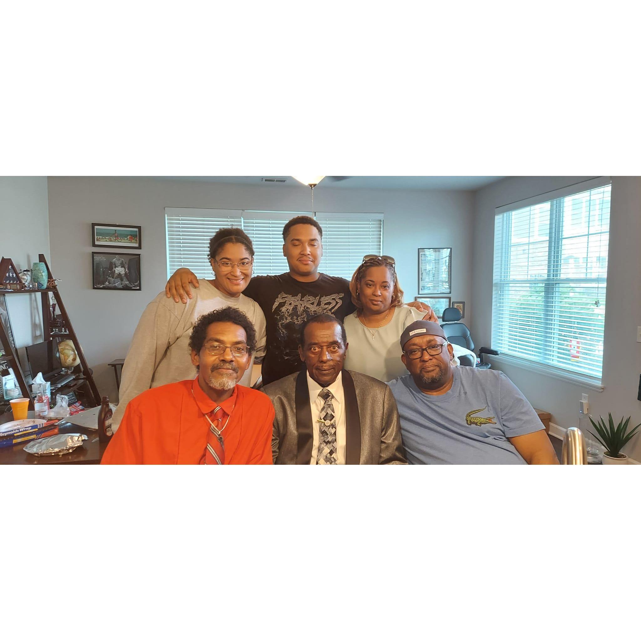 Father's Day 2024 gathering with Joriana, Ryan, Jocelyn, Anthony, Dad Lee, and Fred!