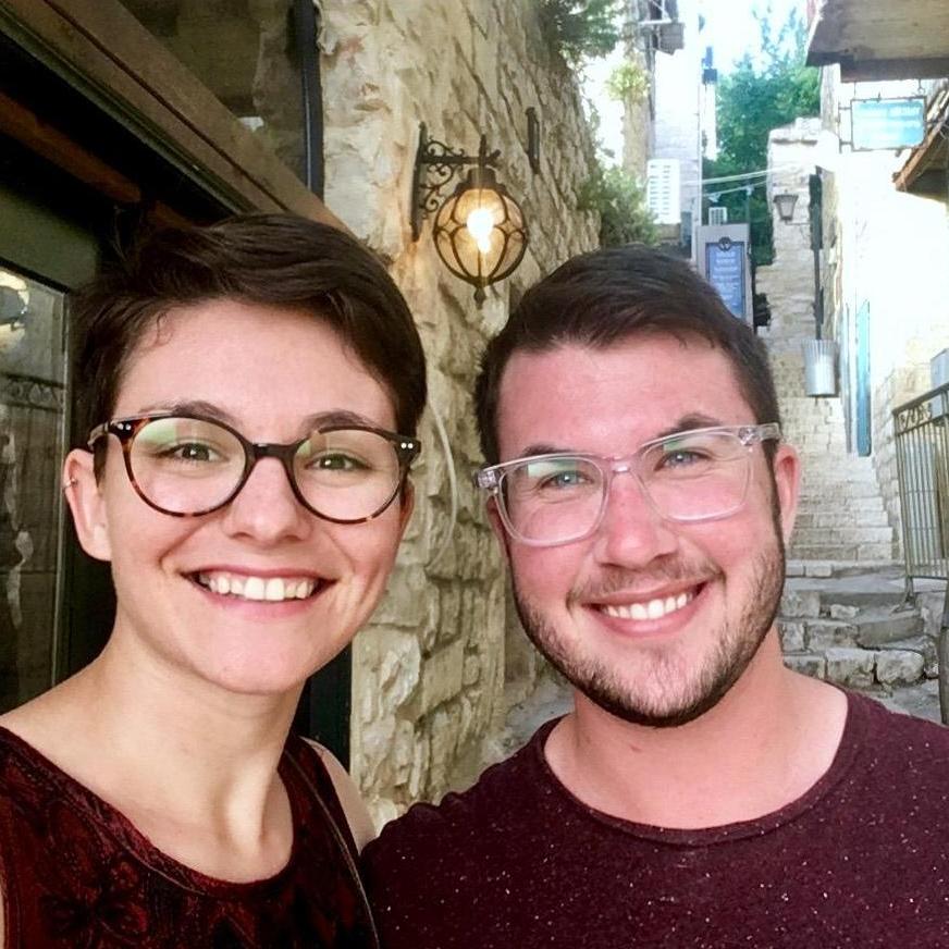 During our first vacation together to Tzfat, April 2018