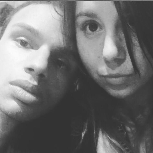 Our first picture we took together (location Chipotle)