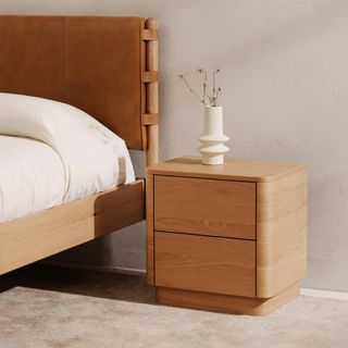 Round Off 2-Drawer Nightstand