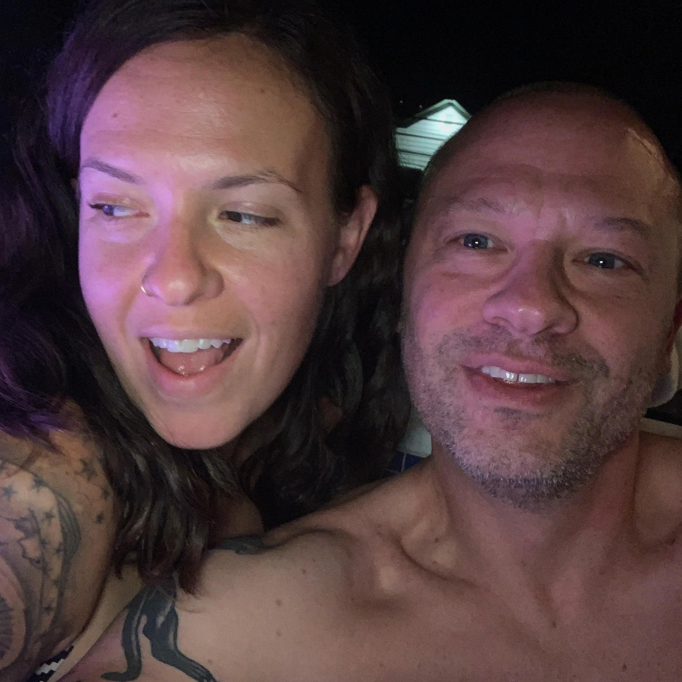 Hot tub after a day of hiking at Voyageurs.