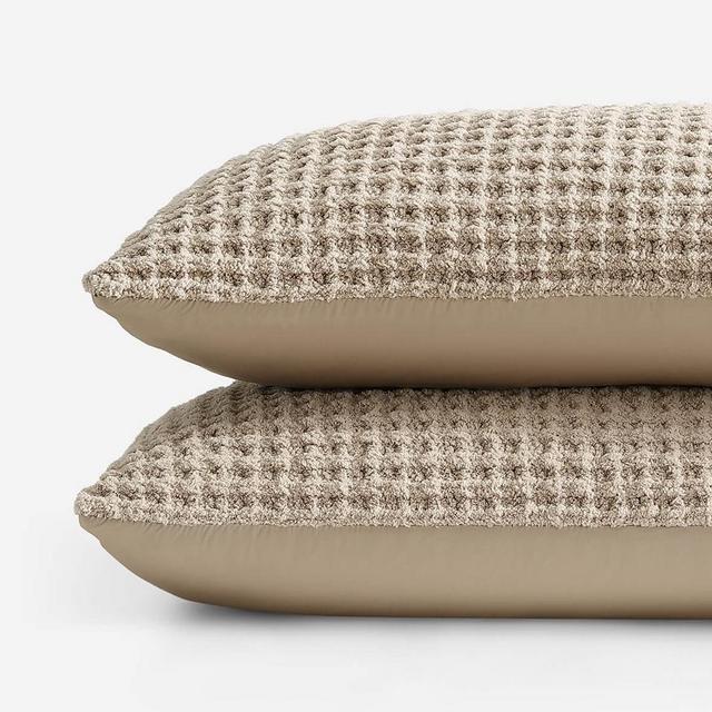 Snug Waffle + Bamboo Sham Set Taupe