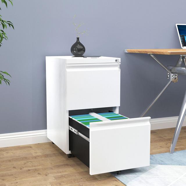YITAHOME 2-Drawer File Cabinet Locking Filing Organizer Office Drawers for A4/Letter/Legal