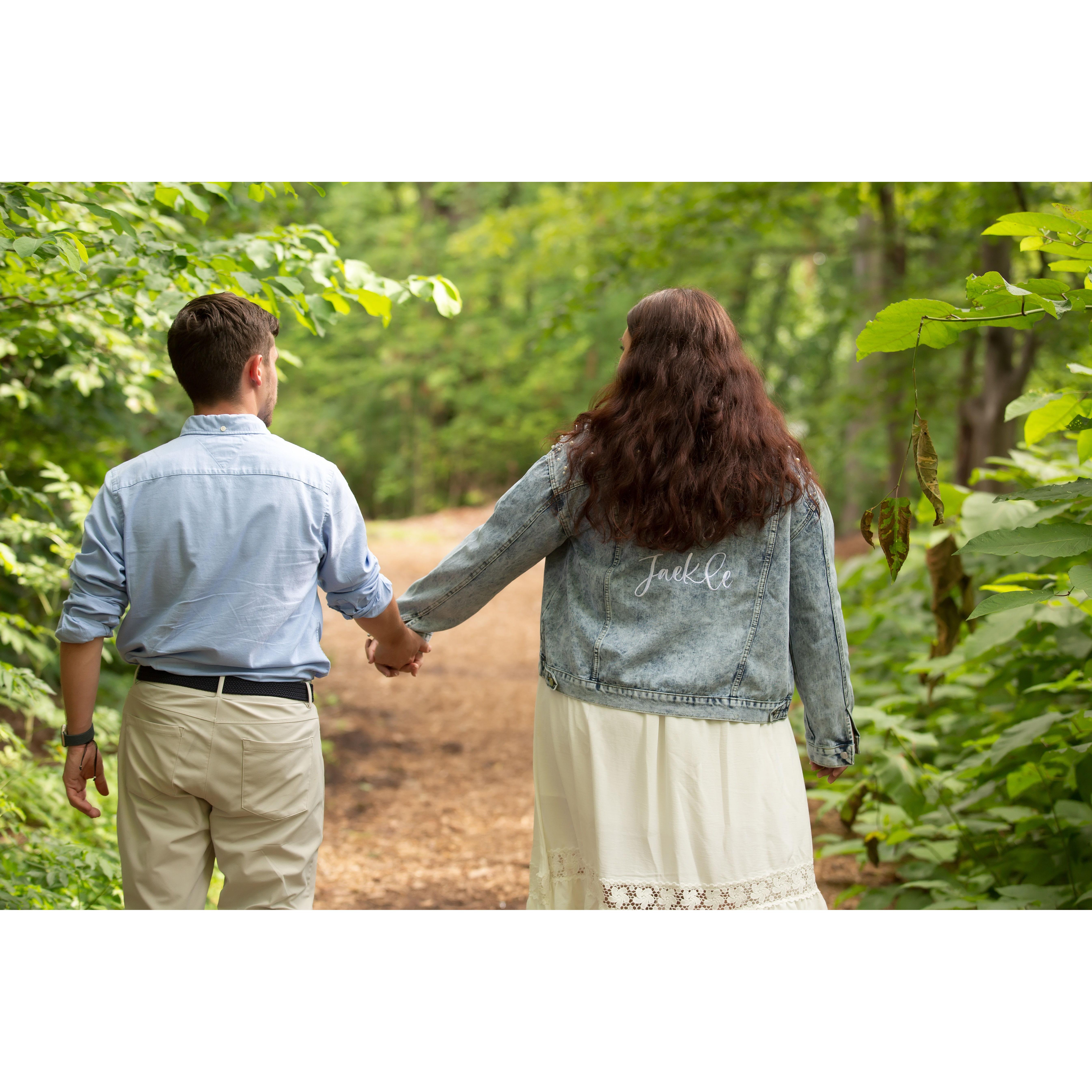 The countdown is on!  We met with our wedding photographer in July 2025 for an engagement shoot at Elizabeth Park in West Hartford, CT.  We would visit this park during school for picnics.