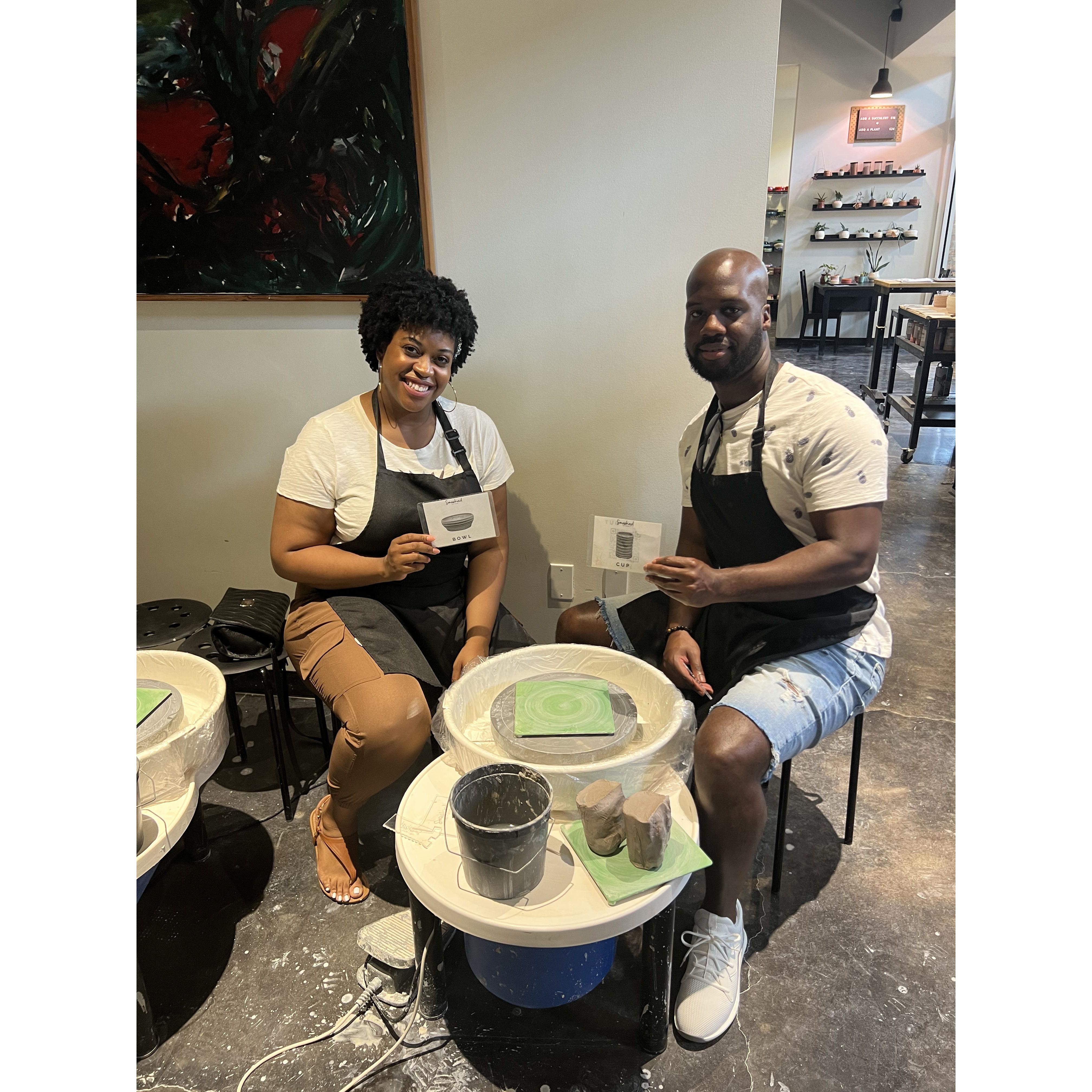 Pottery Anniversary Date!