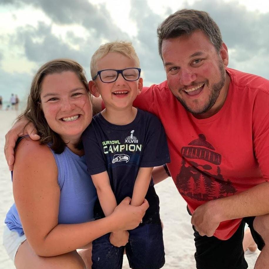 Our first trip as a family to Flordia to see Julia's mom and Brad. July 2020