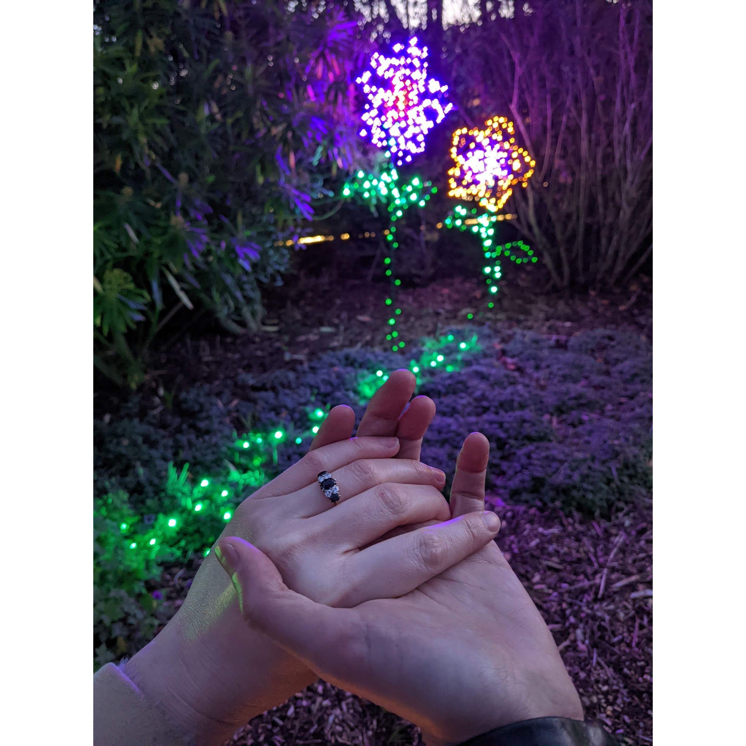 Right after Chris proposed!