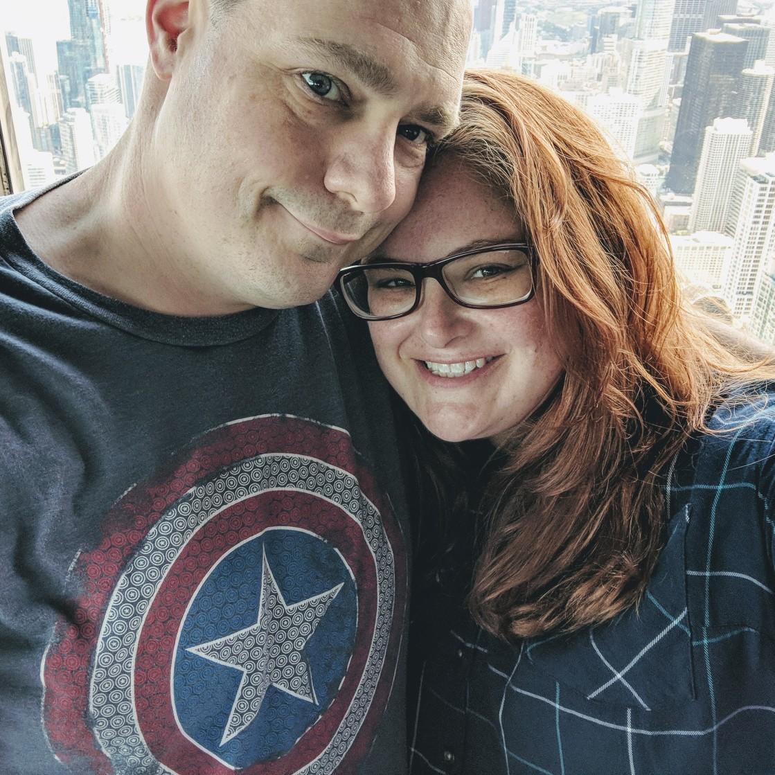 Our first trip together, Chicago, doing lots of touristy things.