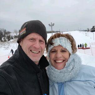 My first Chicago snow on my February visit.  Went tubing on the "mountain" over the border in Wisconsin.