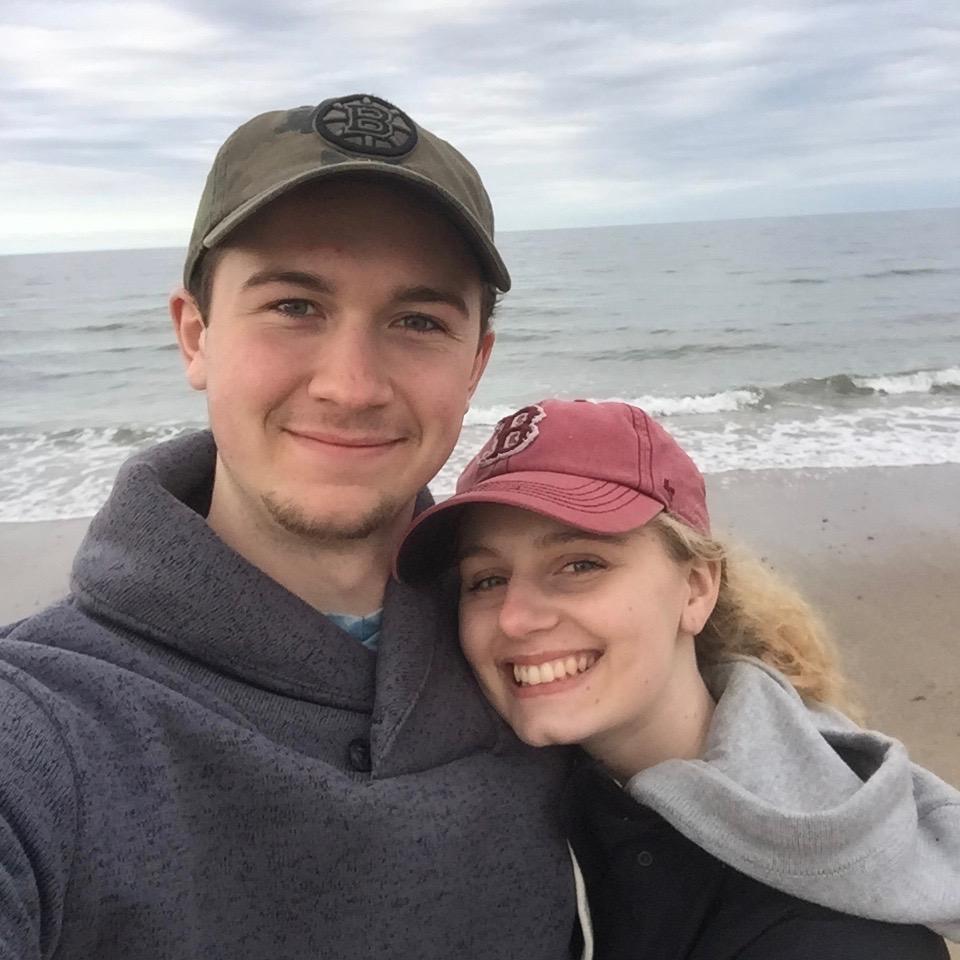 Walking on the beach on Cape Cod during Spring Break. (2016)