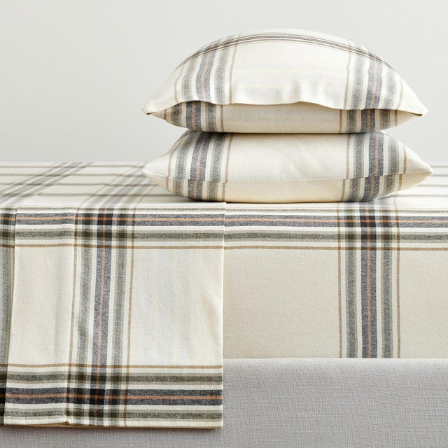 Logan Plaid Flannel Sheet Set, Multi, King