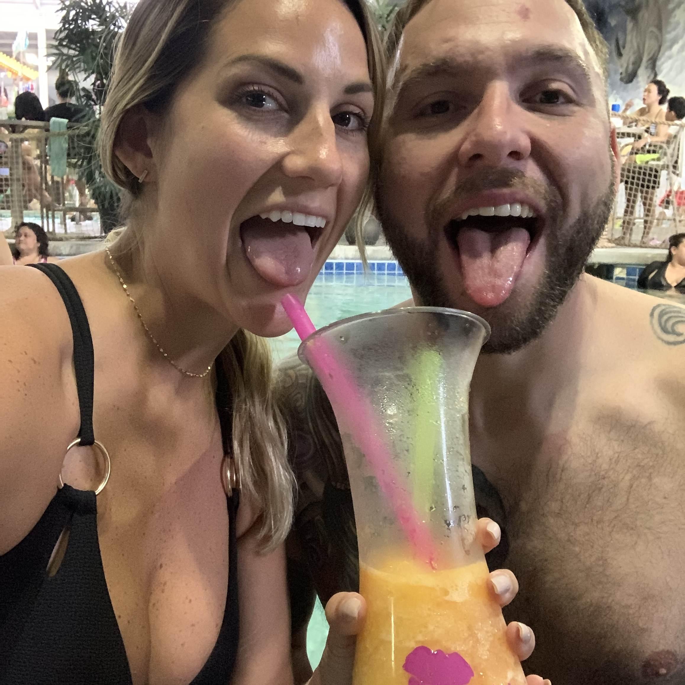 Andrew's Super Sweet 35th at an indoor waterpark