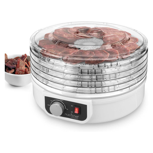 NutriChef Electric Countertop Food Dehydrator, Food Preserver