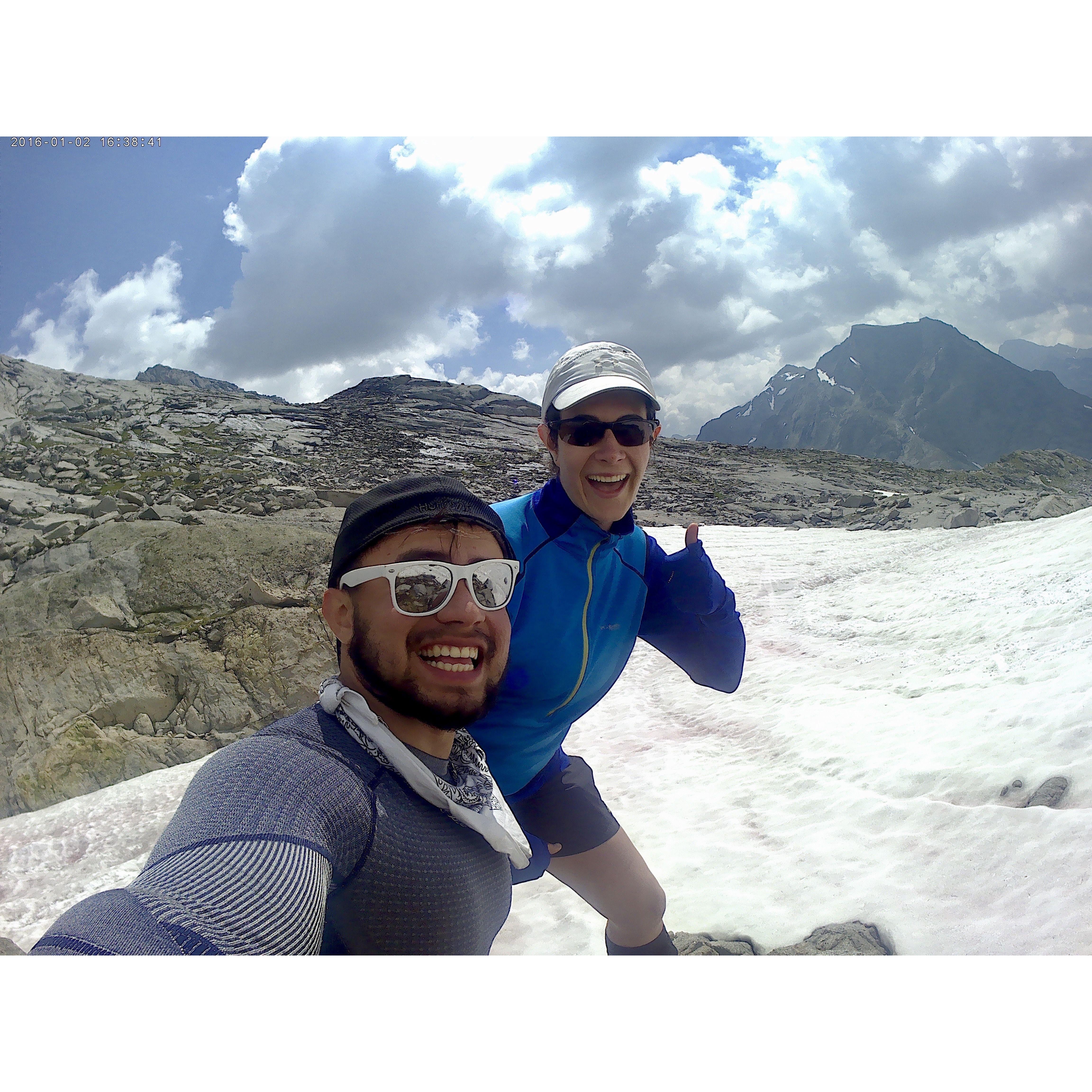 Our first selfie on our NOLS trip in August 2017!