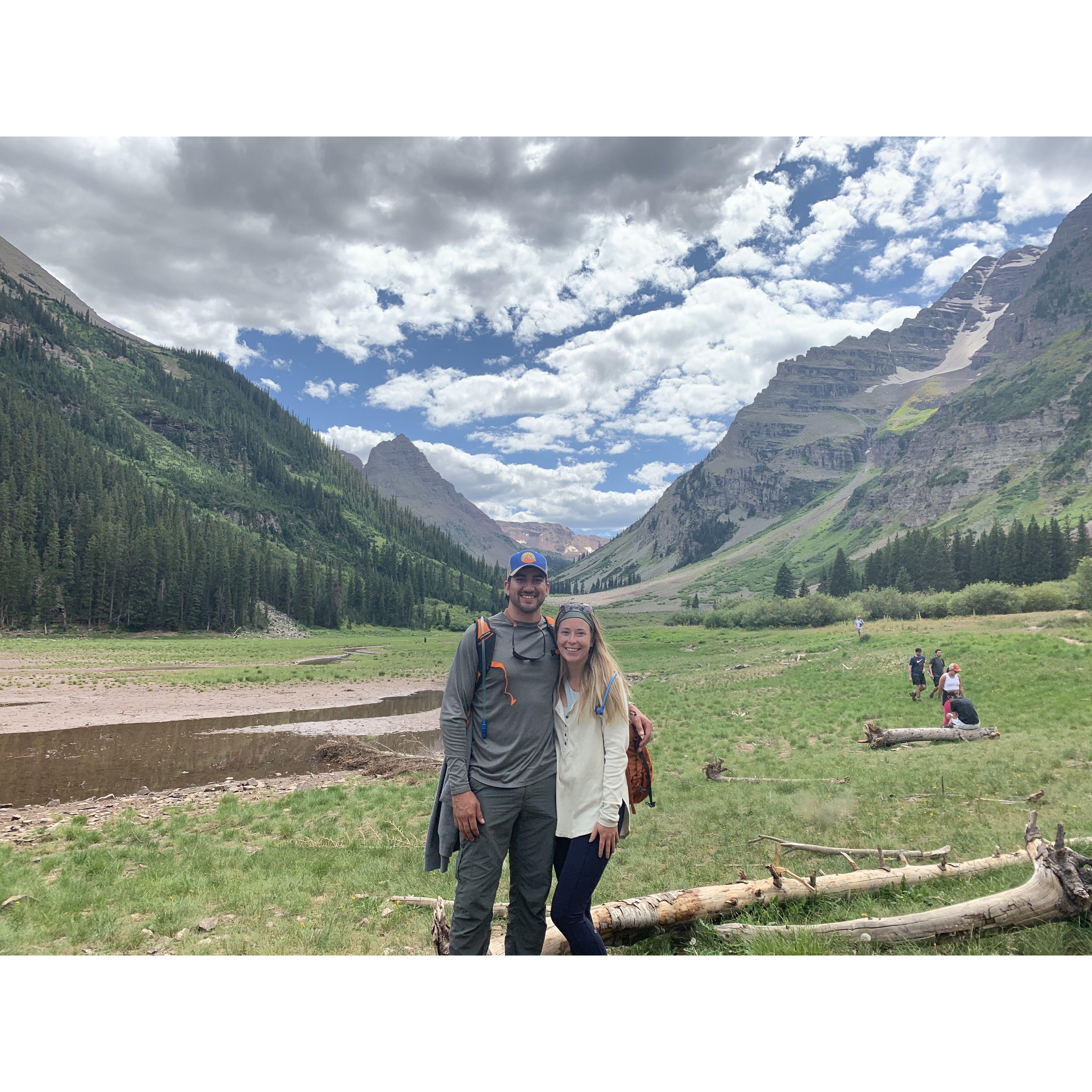 September 2019 - Day 2 of our Aspen Weekend hiking in Maroon Bells!