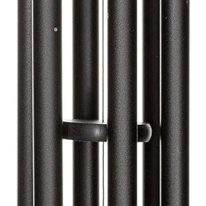 Corinthian Bells 44 Inch Black Large Deep Tone Wind Chimes for Outside, Modern Metal Wind Chime, Made in USA