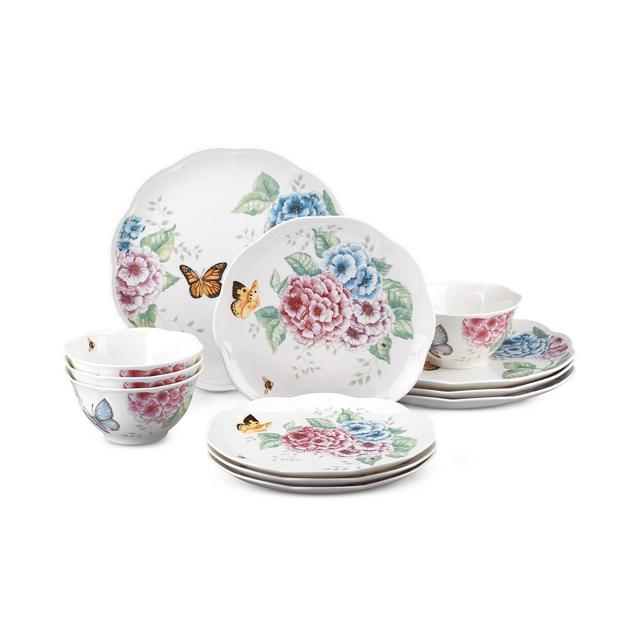 Lenox Butterfly Meadow Hydrangea Collection 12-Pc. Dinnerware Set, Service for 4