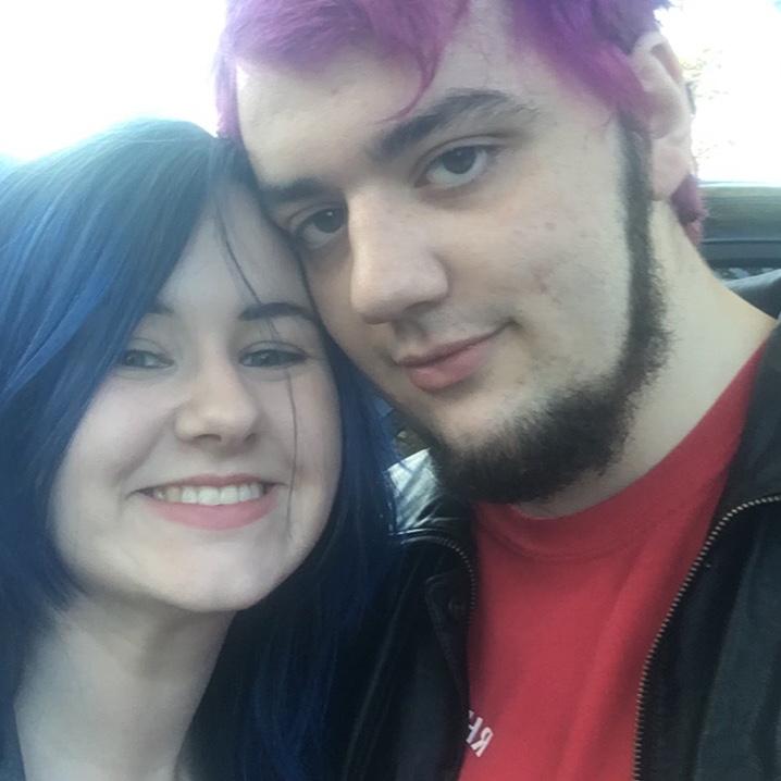 Fall 2017: First [and maybe only] time Chloe convinced Antonio to pull a punk rock move and dye his hair our Senior year. You can tell he did it with love.