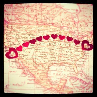 from California to Maryland, long distance love