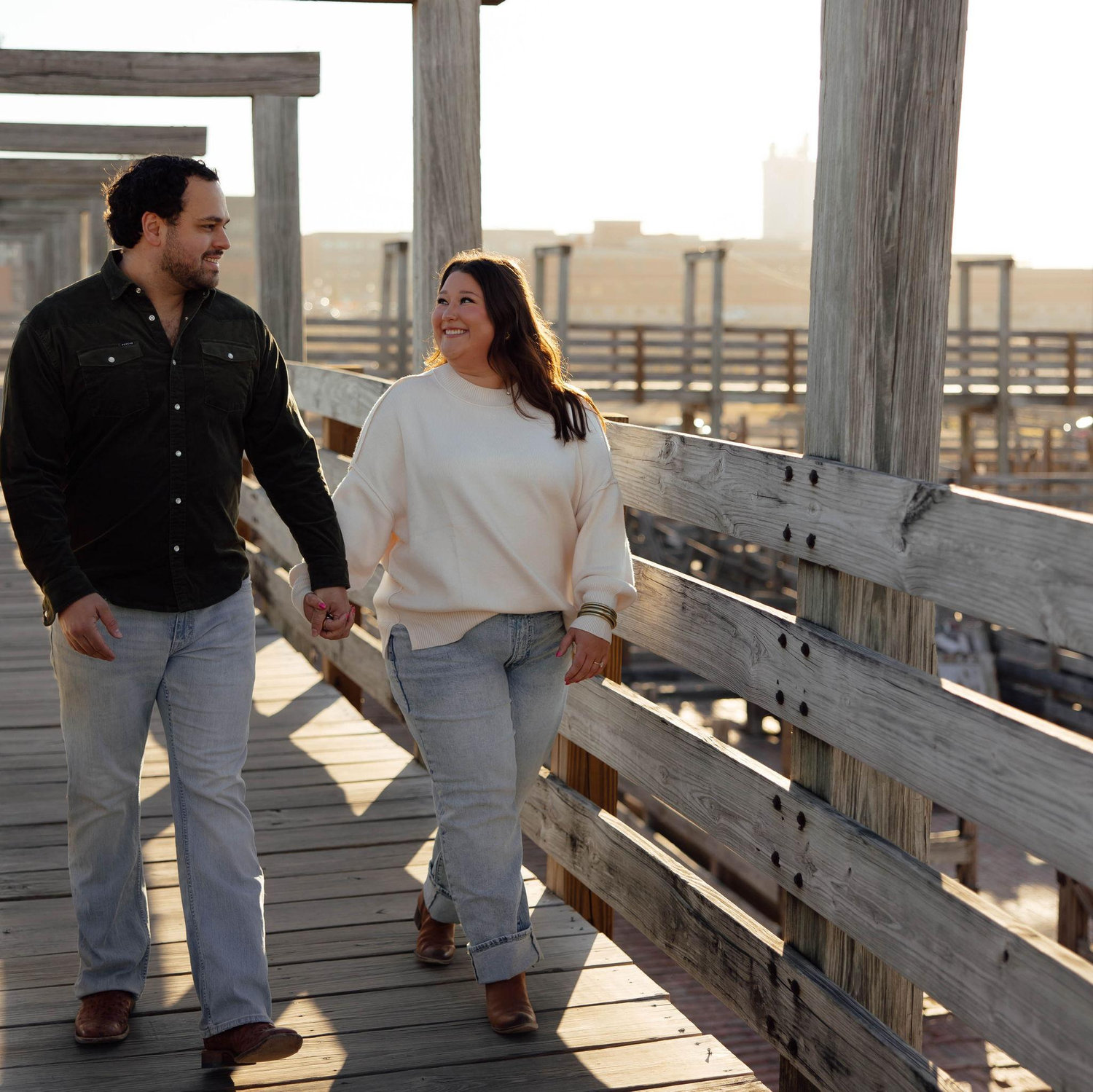 Engagement pictures in the Fort Worth Stockyards!