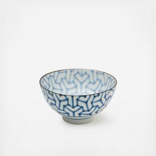Monyou Kumi Kikkou Rice Bowl, Set of 4