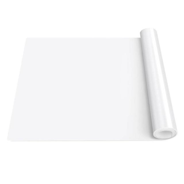 Silicone Placemats, Food-Grade Non-Slip Waterproof, Dining, Stain Resistant, Countertop Protector, Kitchen Counter Mat, Heat Resistant, Baking mat Dishwasher Safe (25.6"×17.7"-1p Thicken, Translucent)
